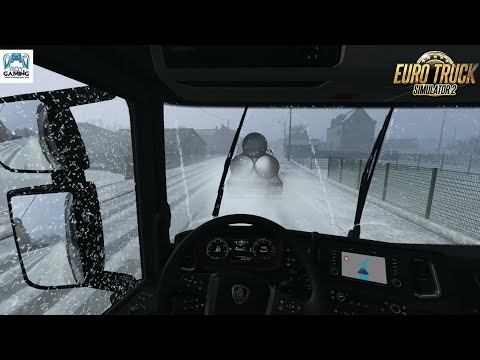 Frosty Winter Weather Mod v10 | Euro Truck Simulator 1.56 - 1.57