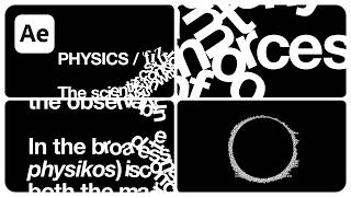 Easy Kinetic Type Using Newton | After Effects Tutorial