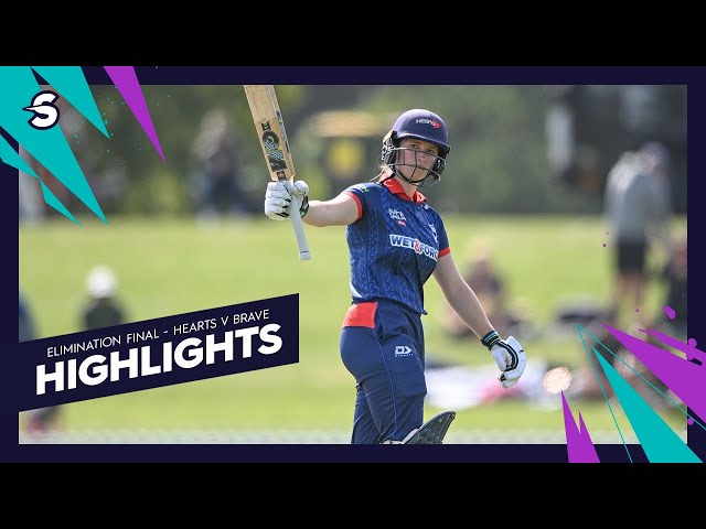 Women’s finalists locked in! | Hearts v Brave  – Super Smash Women’s Elimination Final Highlights