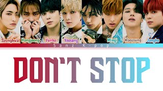 ATEEZ &quot;Don&#39;t Stop&quot; Color Coded (Han, Rom &amp; English) Lyrics Video