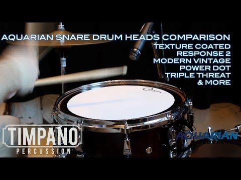 ULTIMATE Aquarian Snare Drum Heads Comparison - Timpano Percussion