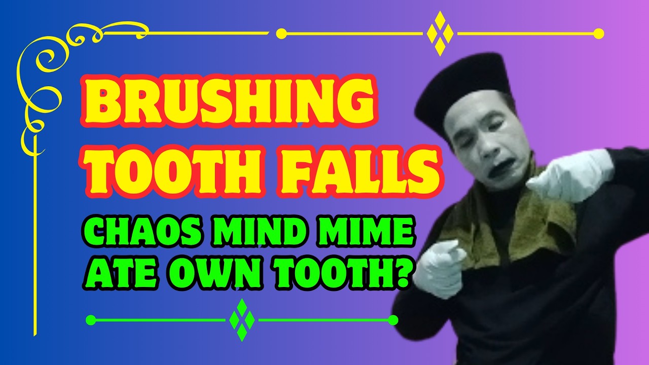 FUNNY MIME BRUSHING TEETH GONE WRONG | PANTOMIME COMEDY SKIT