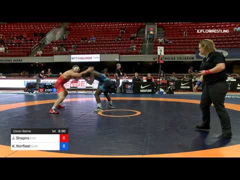 92 Kg Consolation Joel Shapiro Cyclone Regional Training Center C RTC Vs Kordell Norfleet Sunkist