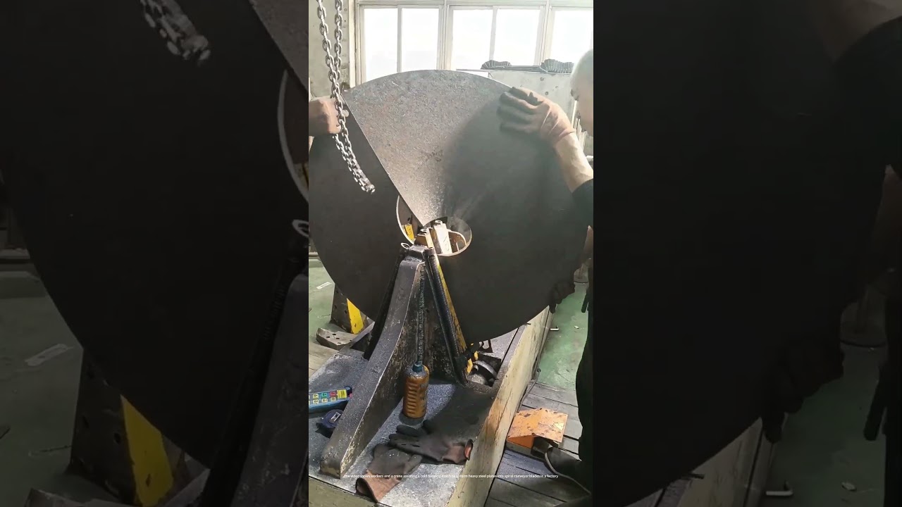 Forming Spiral Conveyor Blades With a Cold Bending Machine and Manual Assistance