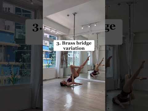 5 Cute Low Pole Shapes 😍 #polemoves #poletrick #poledance #poleshapes