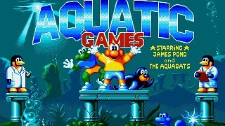 Mega Drive: The Aquatic Games starring James Pond and the Aquabats (HD / 60fps)