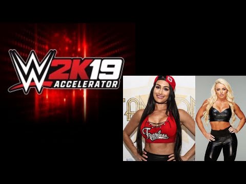 WWE 2K19 Nikki Bella- Mandy Rose (normal/steel cage match)