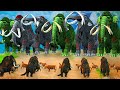 10 Zombie Mammoths vs Woolly Mammoths Giant Animal Fights Cow Cartoon Saved By Woolly Mammoth Video
