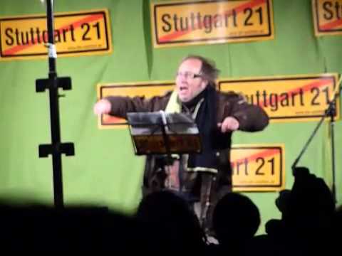 Urban Priol bei 50. Montagsdemo Stuttgart, 25.10.2010 - Teil 1