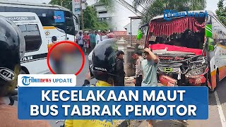 2 Pengendara Motor Tewas dan 1 Luka Parah usai Tertabrak Bus Harapan Jaya, Pengendara Terpental!
