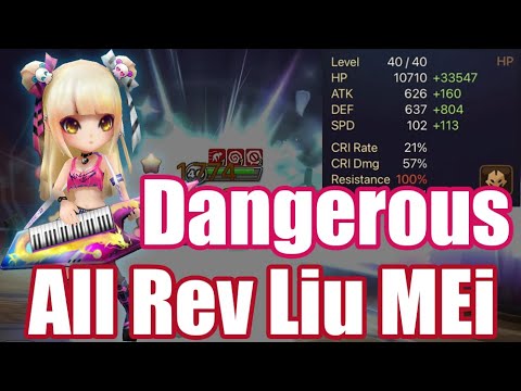 【Summoners War RTA】she  is dangerous! The Power all revenge Liu Mei, don't touch her!!