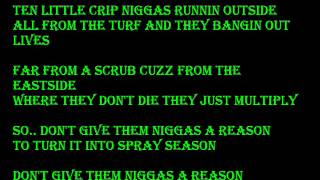 Snoop dogg- 10 lil&#39; crips lyrics
