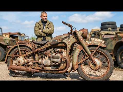 Thumbnail for ASMR BMW R12 Restoration | 1940 Military Boxer Twin Complete Rebuild from Rust to Glory by Motorcycle, SEAT, BMW, Car