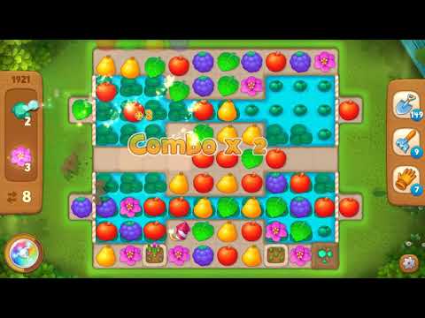Gardenscapes Area 9 Day 1 Level 1921 - No Boosters Or Hacks