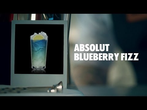 ABSOLUT BLUEBERRY FIZZ DRINK RECIPE - HOW TO MIX