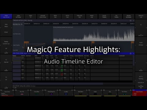 MagicQ-Funktionsvideos: Audio-Timeline-Editor