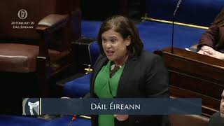 Mary Lou McDonald blistering first speech in new Dáil