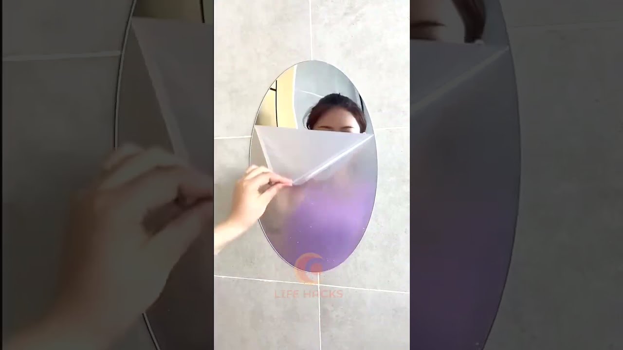 Flexible Mirror Sheets Self Adhesive for Home Wall Decor #shorts #lifehacks #smartgadgets