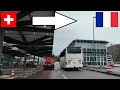 Switzerland France Crossing The Border By Car