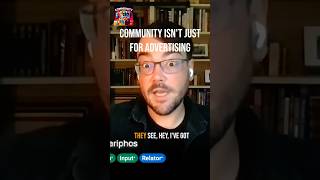 Community isn't just for advertising 👉 #communityROI #communityforbusiness #communitybuilding
