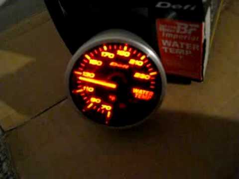 Defi BF Imperial Amber Water Temperature Gauge 60mm