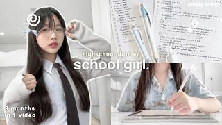 SCHOOL-GIRL diary 🐰🎐: productive school days, yearbook photo, what I eat in a week, exam prep🪄ep.3