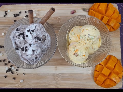 Ice Cream /Vanilla and Chocolate Ice Cream / Mango Ice Cream/Vanilla Ice Cream