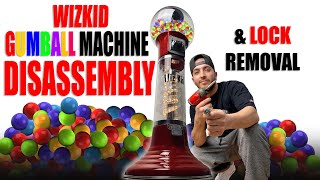 Wiz Kid Gumball Machine Disassembly and Lock Removal/Replace