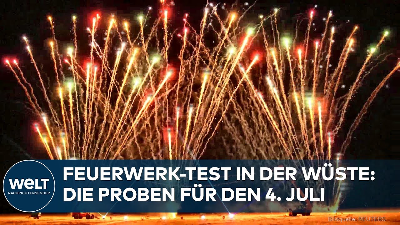 FEUERWERK: Macy's probt in der Mojave-Wüste für das große Doppeljubiläum am 4. Juli