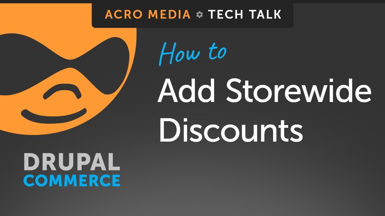 ✅ ▶️ How To: Add Storewide Discounts in Drupal Commerce
