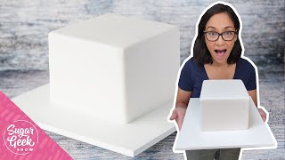 How To Cover A Square Cake In One Piece Of Fondant