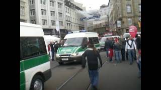 EM 2006 in Basel, Deutsche Polizei fährt vor
