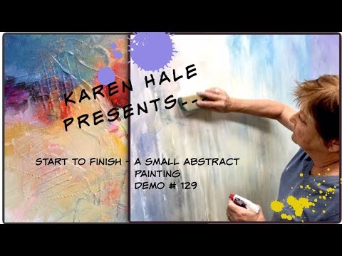 Start to Finish   A Small Abstract Painting