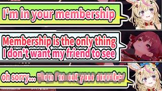 Marine Doesn’t Want Her Friends to See Her Membership-Only Contents [ENG SUB] Hololive