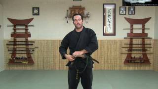 KATANA 1 - SWORD: HOW TO WEAR IT - Ninjutsu Online Instruction - Ninja weapon sword - Machida