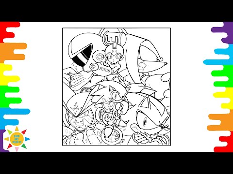 Sonic and Friends Coloring Page|Sonic Coloring|Unknown Brain - Inspiration|feat. Aviella|NCS Release