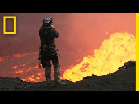 Volkan Kraterinin Drone Yardımıyla Yakından Çekilen Görüntüleri