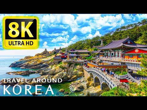 KOREA with HD 8K ULTRA (60 FPS)- Travel to the best places in KOREA with relaxing music 8K TV