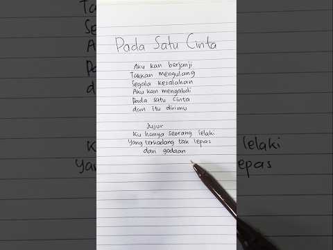 Pada Satu Cinta | Piche Kota | Yovie Widianto | Som | Lirik