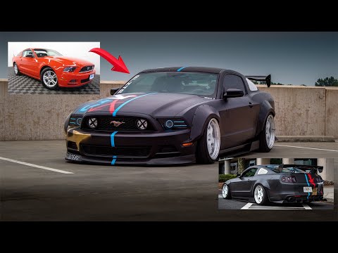 BUILDING A STANCED MUSTANG IN 13 MINUTES