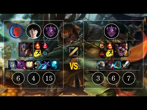 LGD Yuuki Twisted Fate vs Kled Mid - KR Patch 10.12