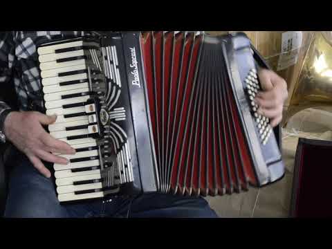 Very Rare Top Piano Accordion Paolo Soprani 48 bass,3 sw.+1r.&CASE~MADE IN ITALY