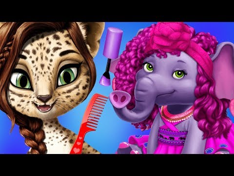 Fun Animal Care Games - Cute Jungle Animals Hair Salon Teeth Nail Makeup Makeover Kids Apps