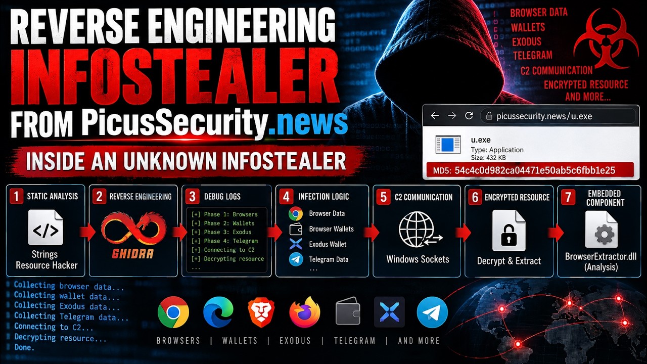 Reverse Engineering an Infostealer from PicusSecurity.news | Inside an Unknown Infostealer