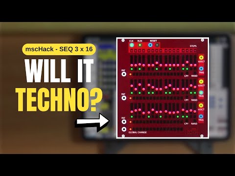 WILL IT TECHNO? - miRack Eurorack Modular Improvised Techno, Acid, Afro