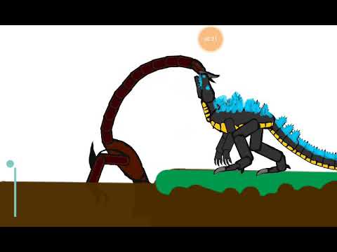 Godzilla vs mud demon