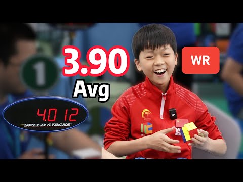 [120FPS] 3.90 3x3 WR Avg Yiheng Wang | 4.16 Ao3R WR(Tied) | 1/3888 Same 1LLL In A Row | ZBLL