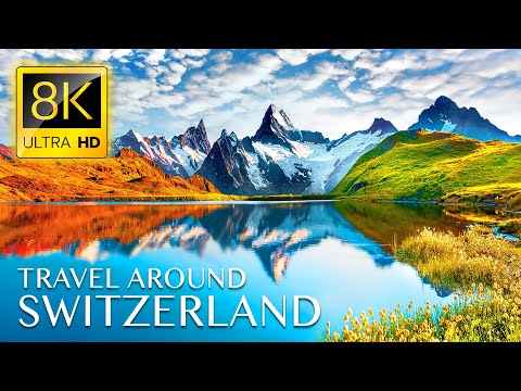 Beautiful Trip to SWITZERLAND in 8K ULTRA HD - Best Places with Relaxing Music 8K TV