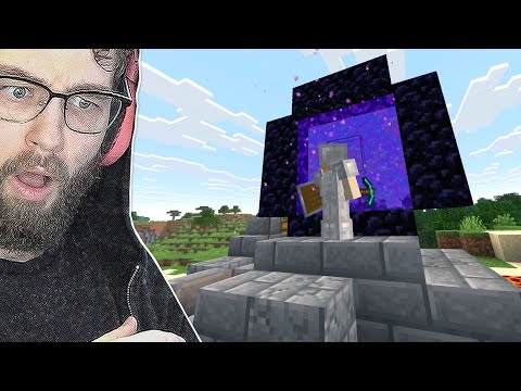 Ich habe mein erstes Hardcore-Minecraft-Netherportal gebaut und ich habe Angst.