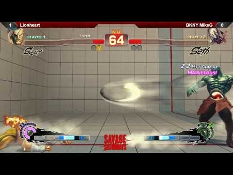 SSF4AE @ Savage Saturdays - Lionheart (Sagat) vs BKNY MikeG (Seth)